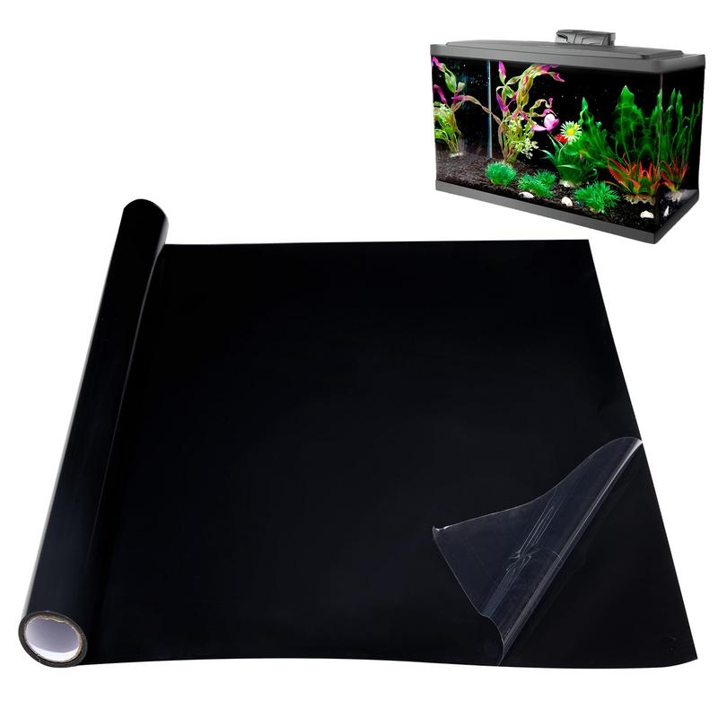 Fish In Aquarium Picture - Black Aquarium Background Wallpaper PVC Fish