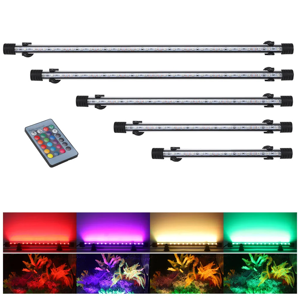 Fish In Aquarium Picture - Waterproof RGB LED Aquarium Lights Fish