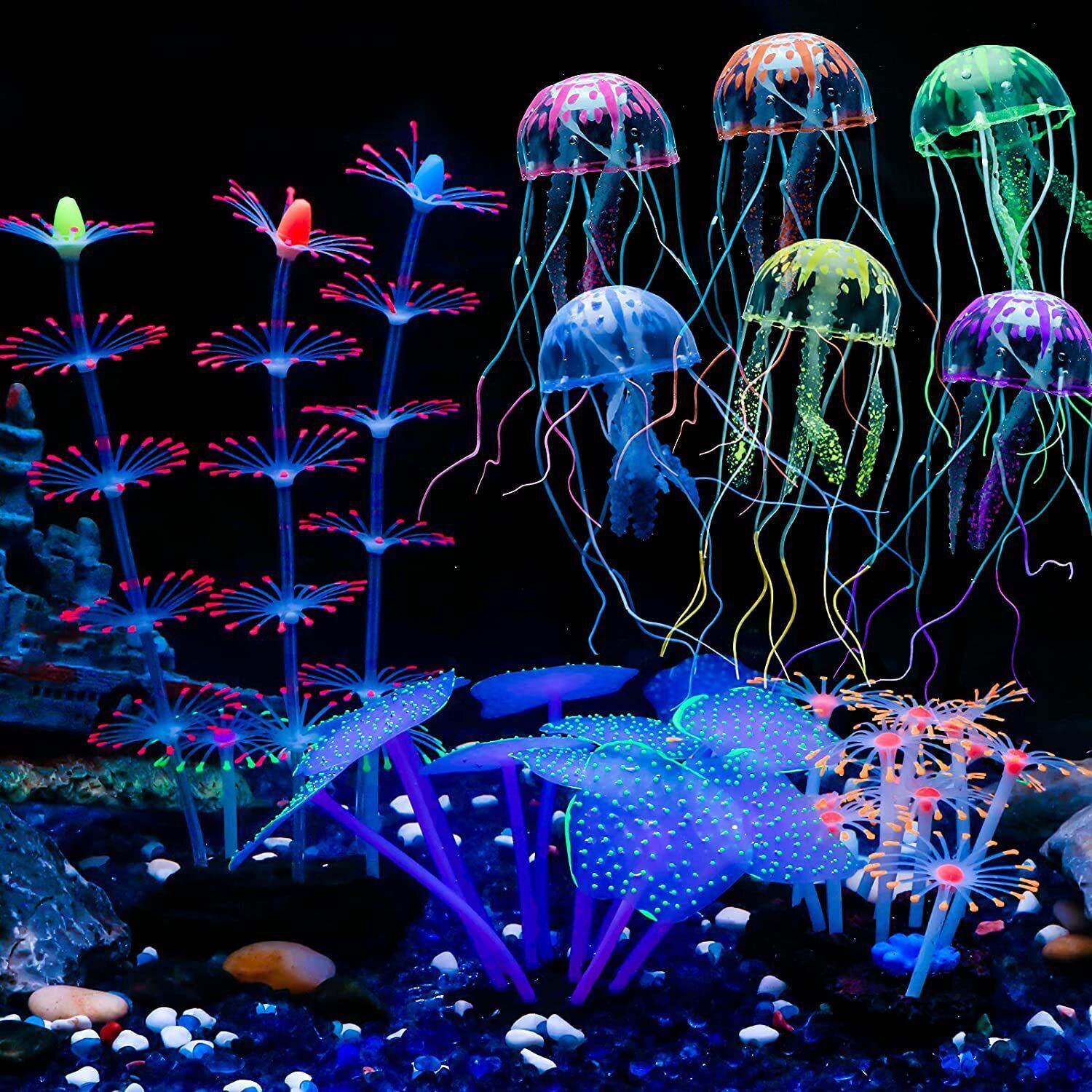 Silicone Glowing Landscape Art - огляд і ціна Aquarium Fish Artificial