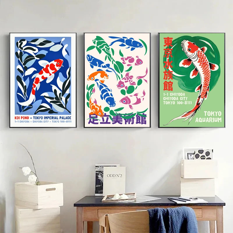 Retro Abstract Cartoon Japanes - огляд і ціна Fish In Aquarium Picture