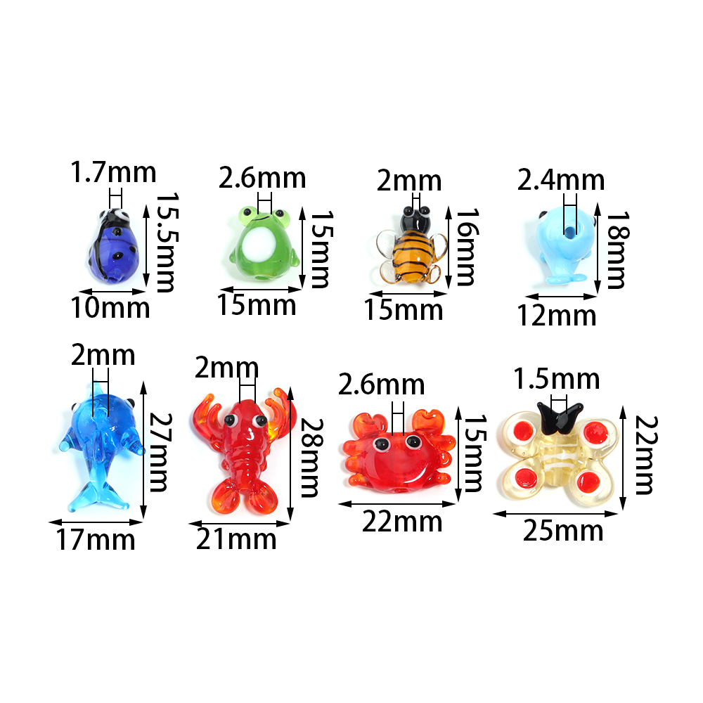 2Pcs Glass Pendant Marine Anim - огляд і ціна Aquarium Fish Small