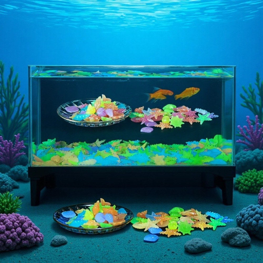 Glowing Luminous Ocean Stones  - огляд і ціна Aquarium Fish Artificial