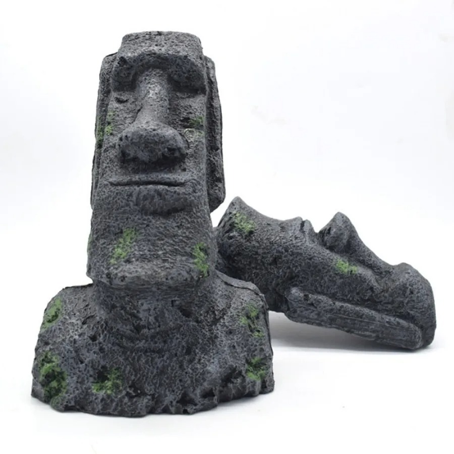 Easter Island Stone Statue Res - огляд і ціна Aquarium Fish Artificial